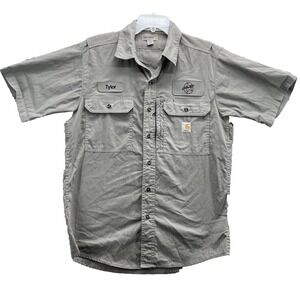 Carhartt Ripstop Cargo Shirt Mens Medium Utility Workwear Skate Mechanic Camping